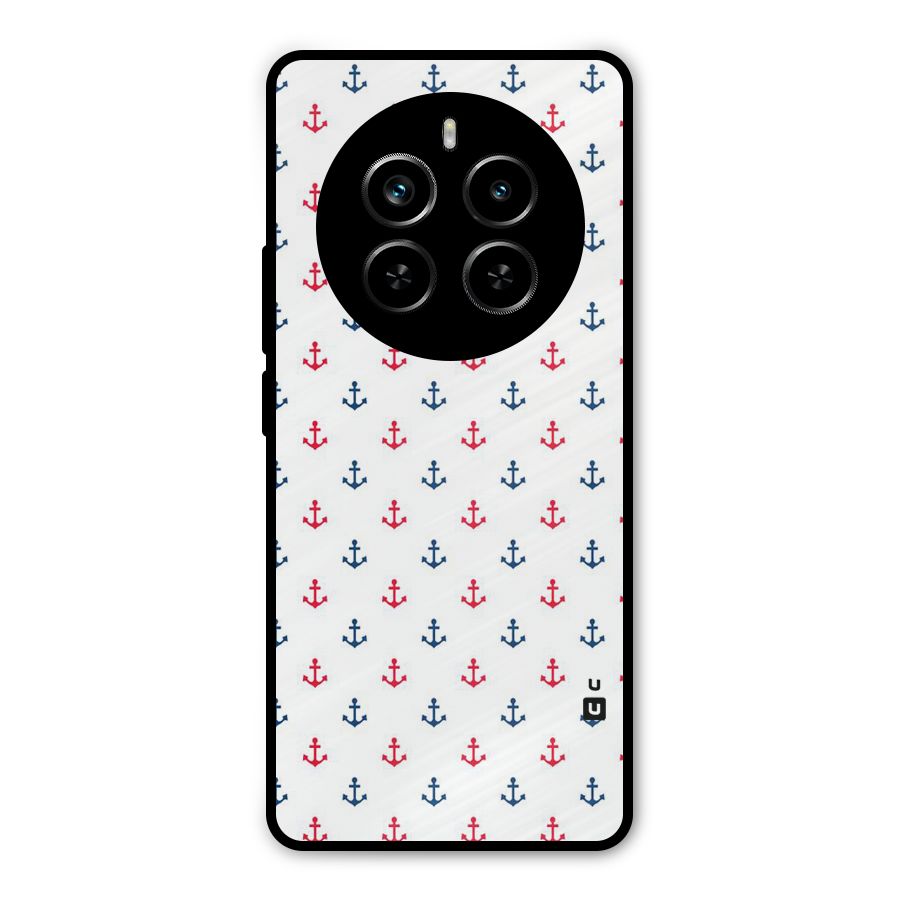 Minimal Anchor Pattern Metal Back Case for Realme P1 Pro