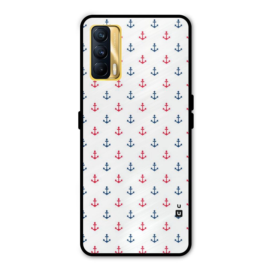 Minimal Anchor Pattern Metal Back Case for Realme X7