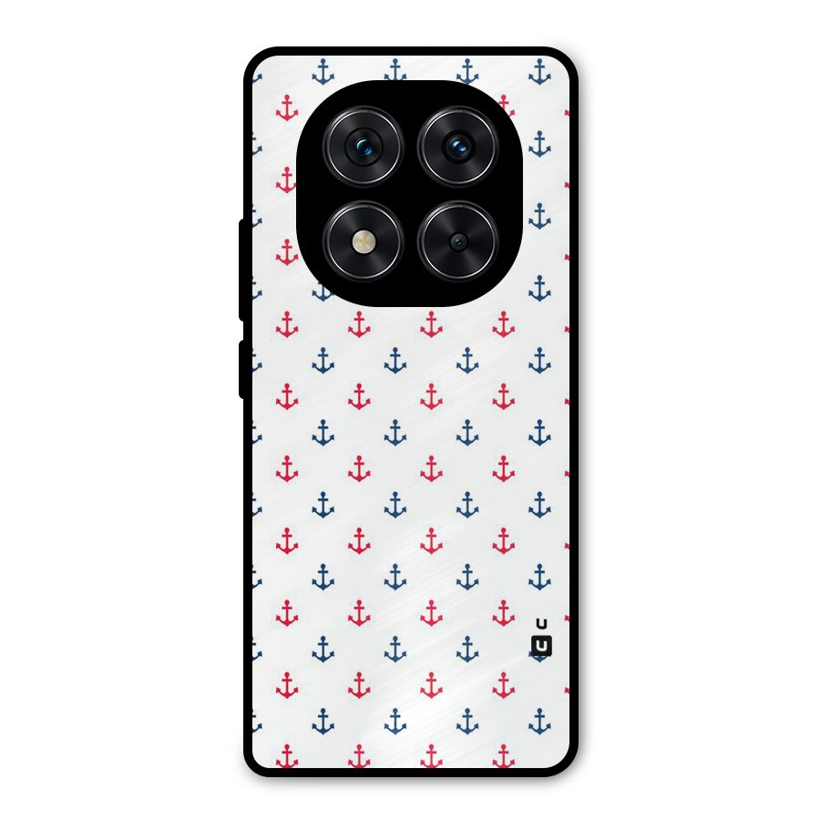 Minimal Anchor Pattern Metal Back Case for Redmi Note 14 Pro 5G