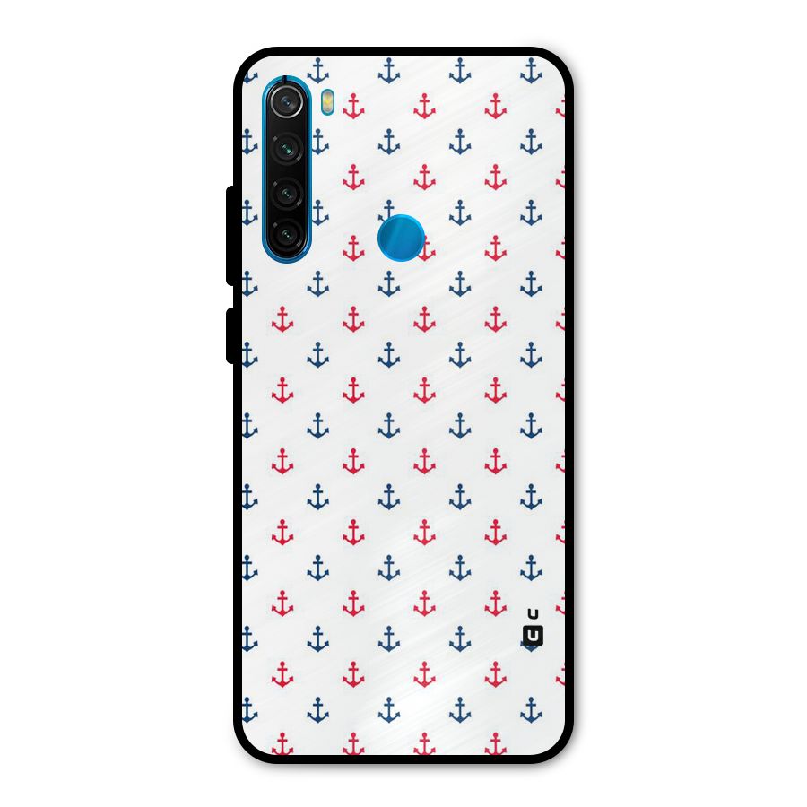 Minimal Anchor Pattern Metal Back Case for Redmi Note 8
