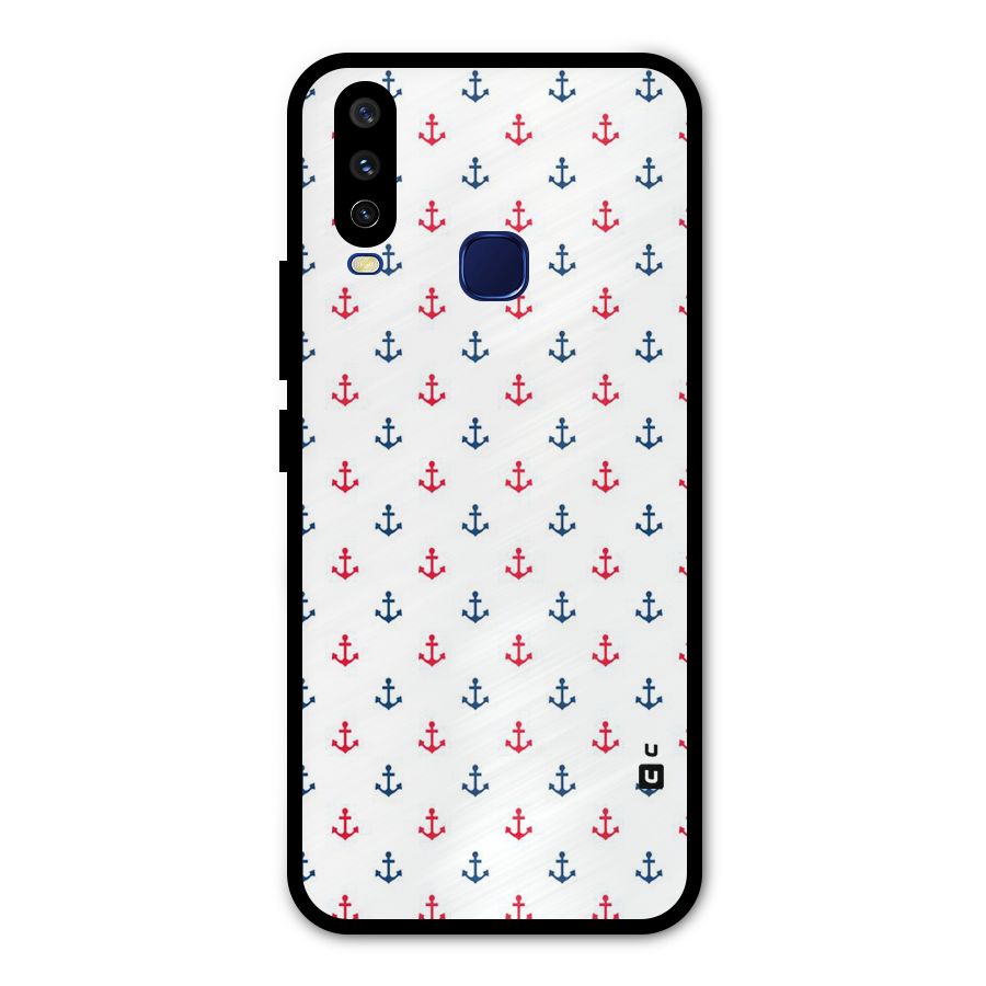 Minimal Anchor Pattern Metal Back Case for Vivo Y12