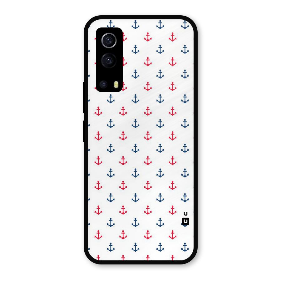 Minimal Anchor Pattern Metal Back Case for iQOO Z3