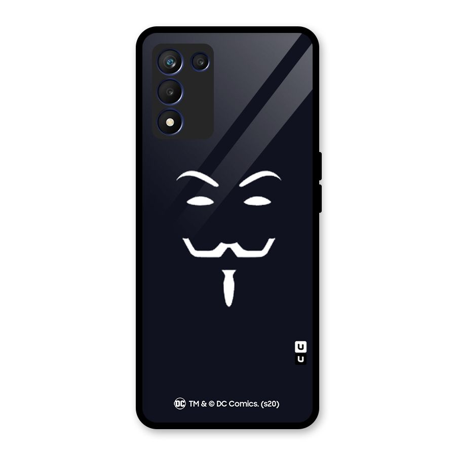 Minimal Anonymous Mask Glass Back Case for Realme 9 5G Speed