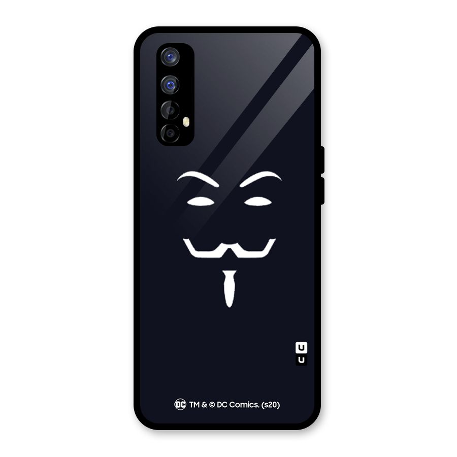 Minimal Anonymous Mask Glass Back Case for Realme Narzo 20 Pro