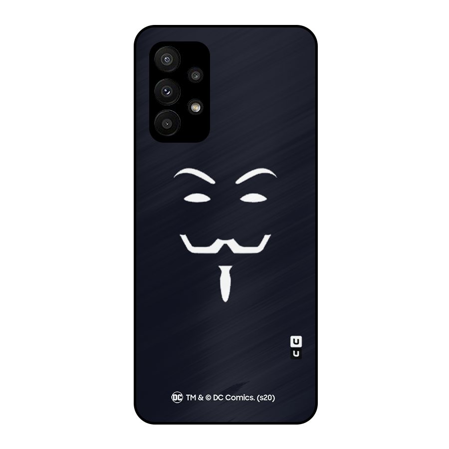 Minimal Anonymous Mask Metal Back Case for Galaxy A23