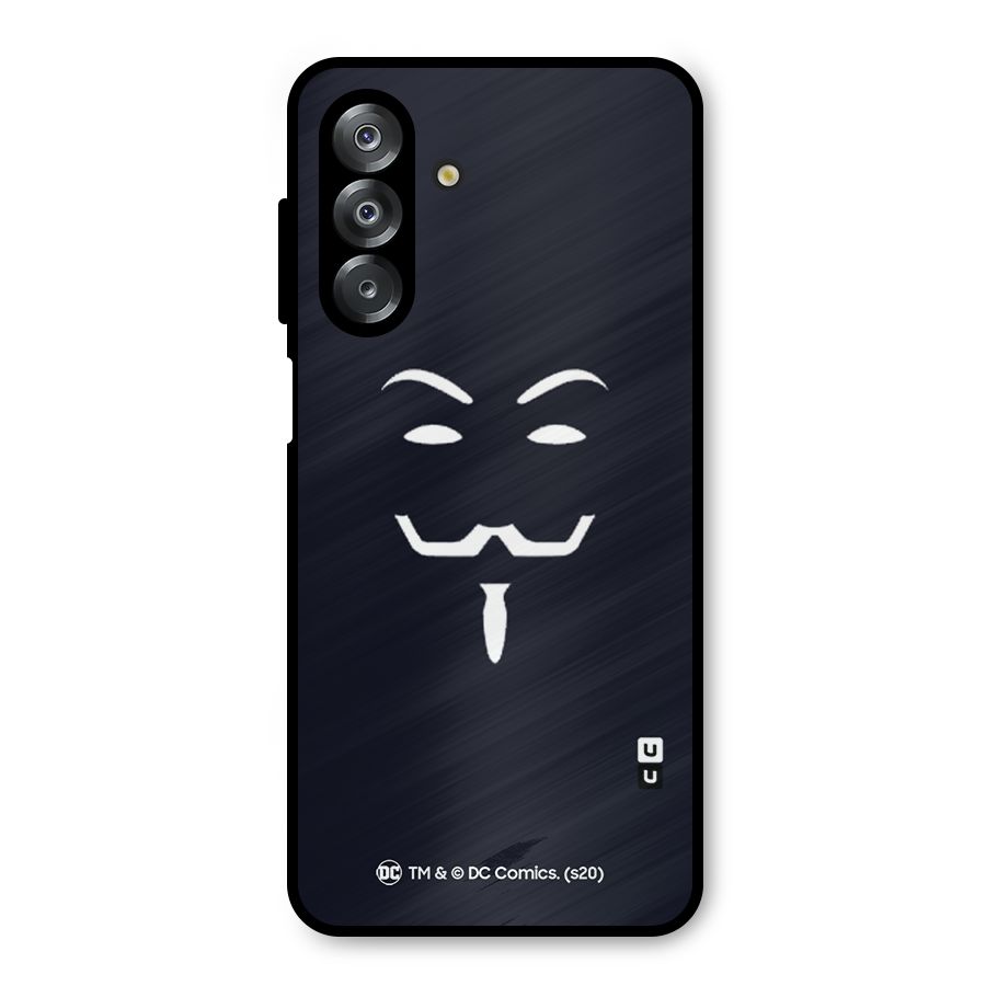 Minimal Anonymous Mask Metal Back Case for Galaxy A26