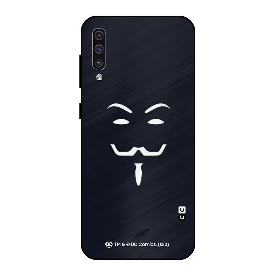 Minimal Anonymous Mask Metal Back Case for Galaxy A50s