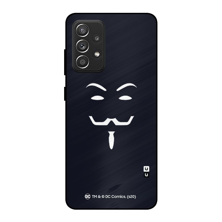 Minimal Anonymous Mask Metal Back Case for Galaxy A52s 5G
