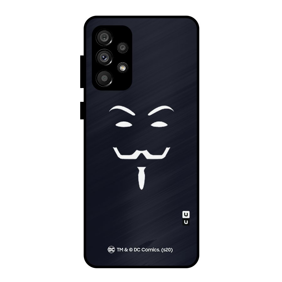 Minimal Anonymous Mask Metal Back Case for Galaxy A73 5G