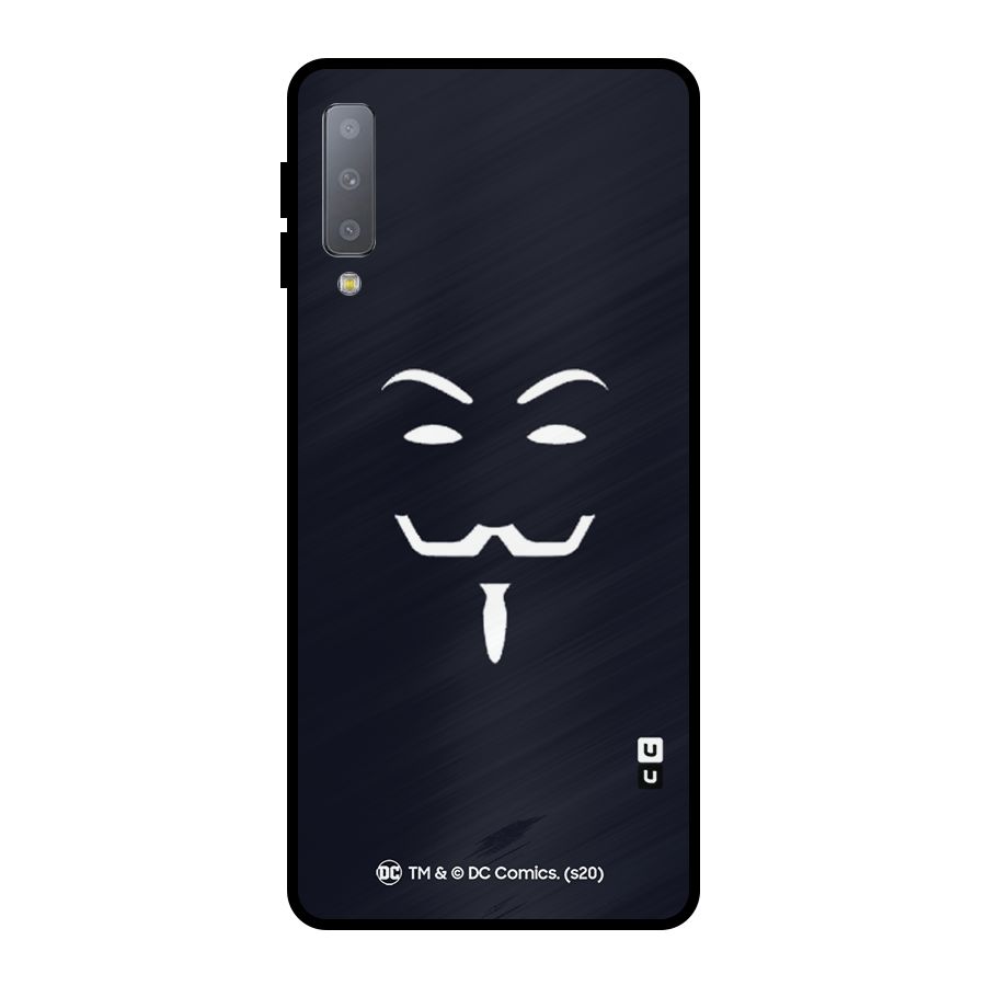 Minimal Anonymous Mask Metal Back Case for Galaxy A7 (2018)
