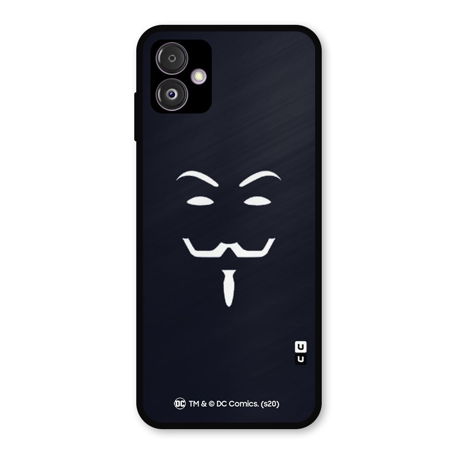 Minimal Anonymous Mask Metal Back Case for Galaxy F14