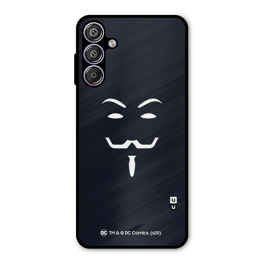 Minimal Anonymous Mask Metal Back Case for Galaxy F15