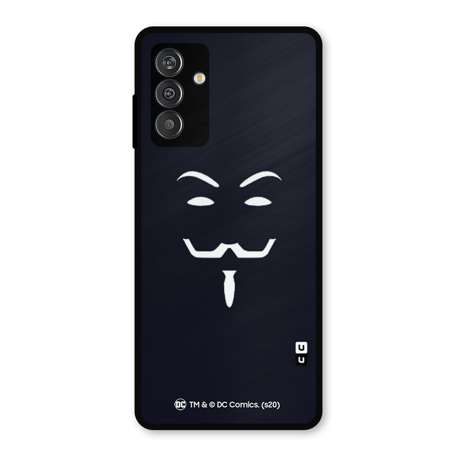 Minimal Anonymous Mask Metal Back Case for Galaxy M13