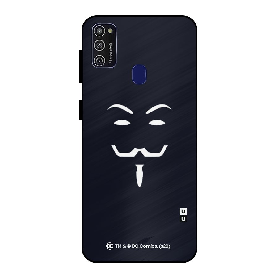 Minimal Anonymous Mask Metal Back Case for Galaxy M21