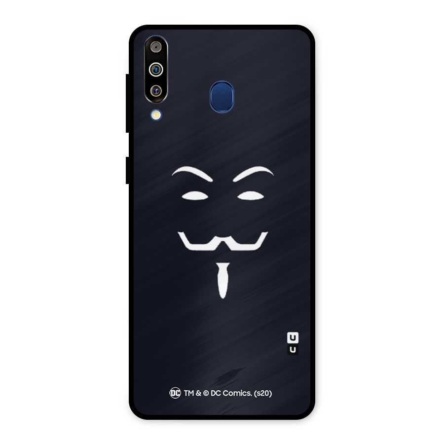 Minimal Anonymous Mask Metal Back Case for Galaxy M30