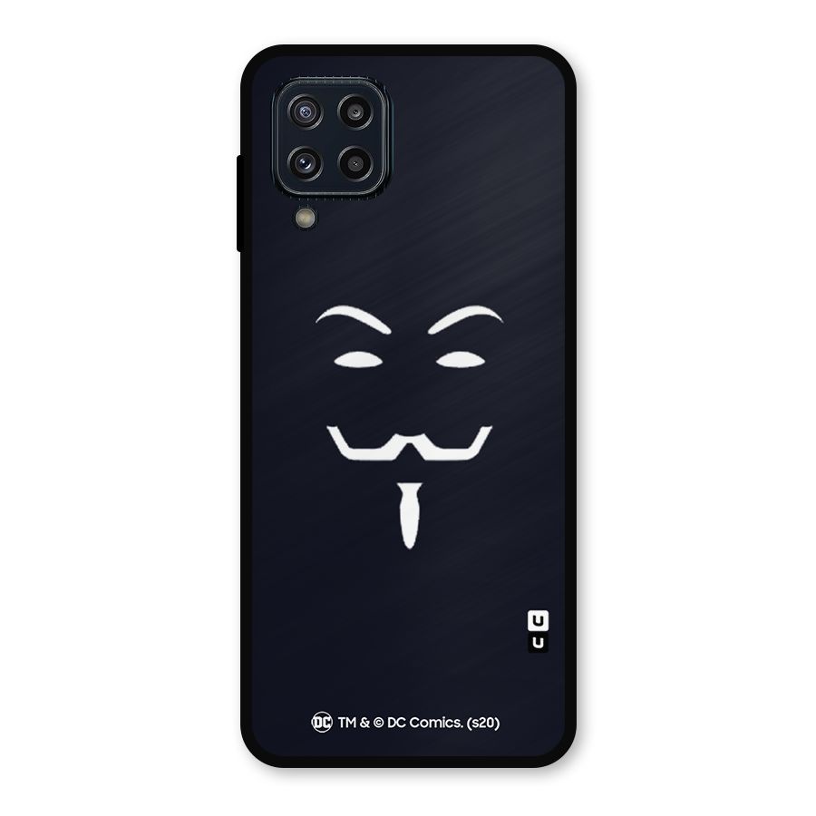 Minimal Anonymous Mask Metal Back Case for Galaxy M32