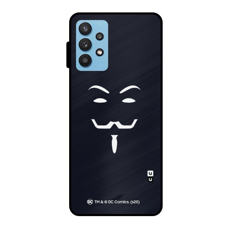Minimal Anonymous Mask Metal Back Case for Galaxy M32 5G