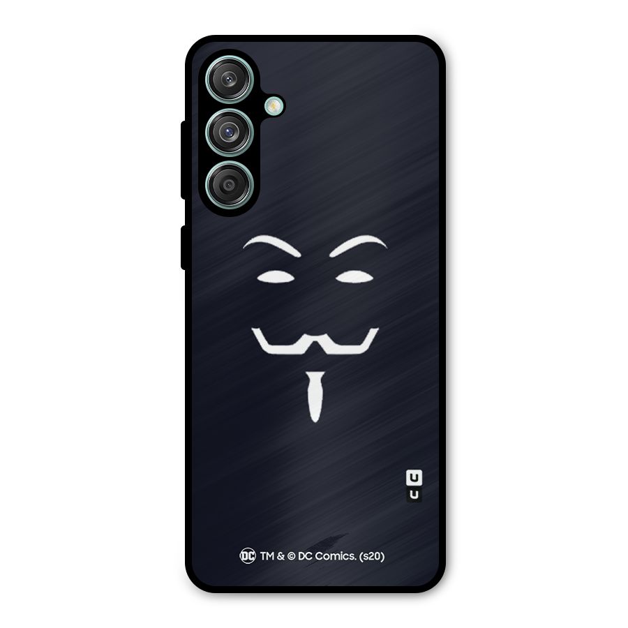 Minimal Anonymous Mask Metal Back Case for Galaxy M55 5G