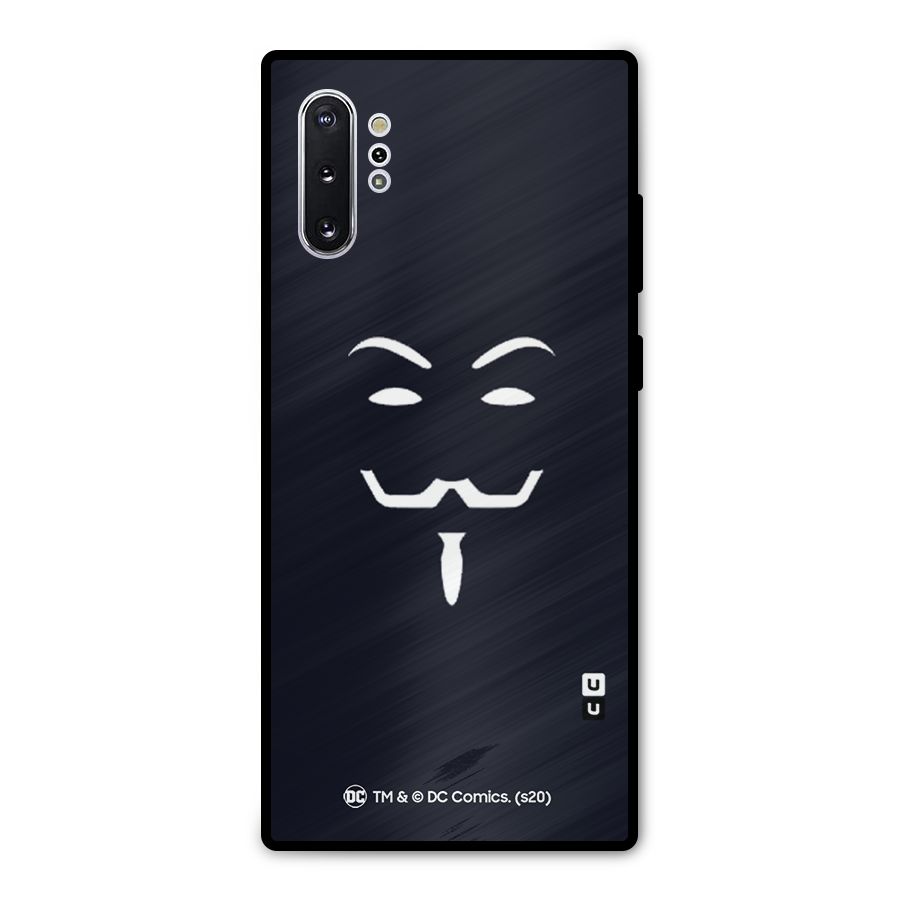 Minimal Anonymous Mask Metal Back Case for Galaxy Note 10 Plus