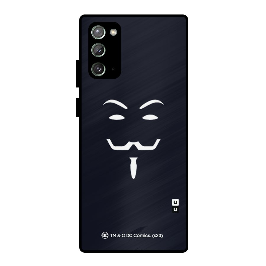 Minimal Anonymous Mask Metal Back Case for Galaxy Note 20