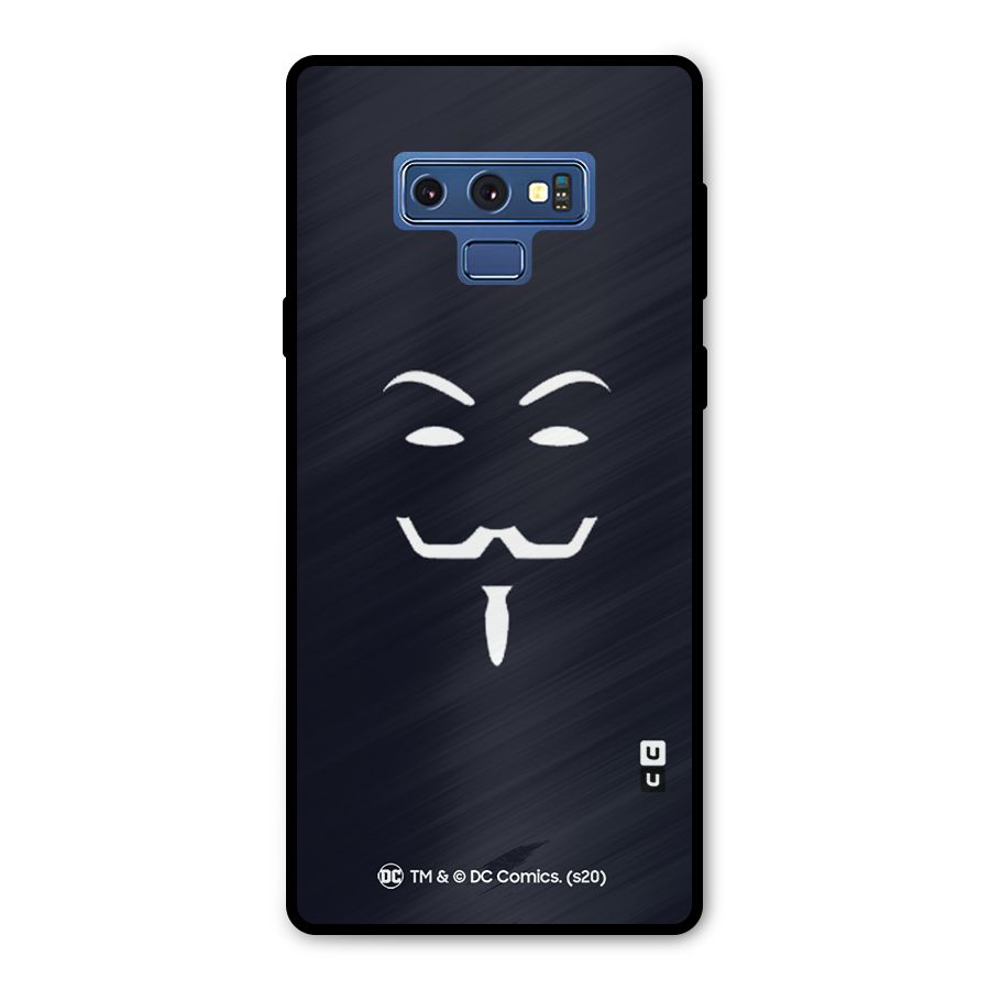 Minimal Anonymous Mask Metal Back Case for Galaxy Note 9