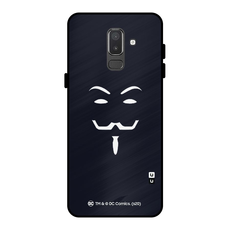 Minimal Anonymous Mask Metal Back Case for Galaxy On8 (2018)