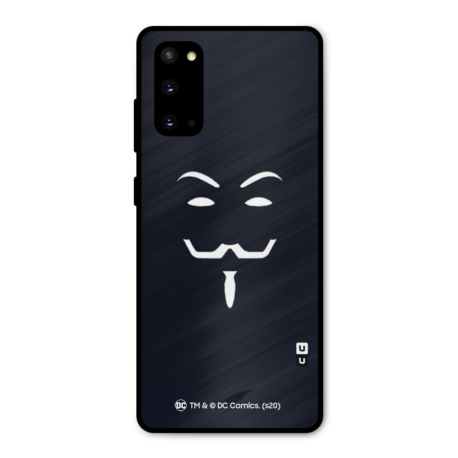 Minimal Anonymous Mask Metal Back Case for Galaxy S20