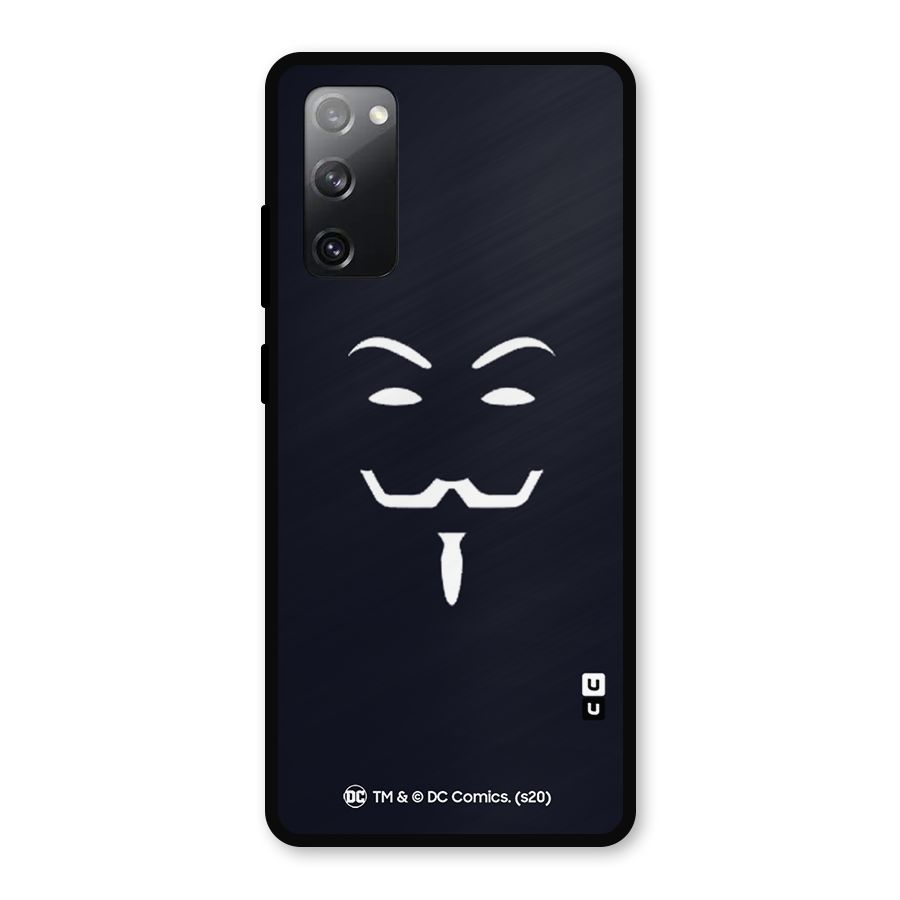 Minimal Anonymous Mask Metal Back Case for Galaxy S20 FE 5G