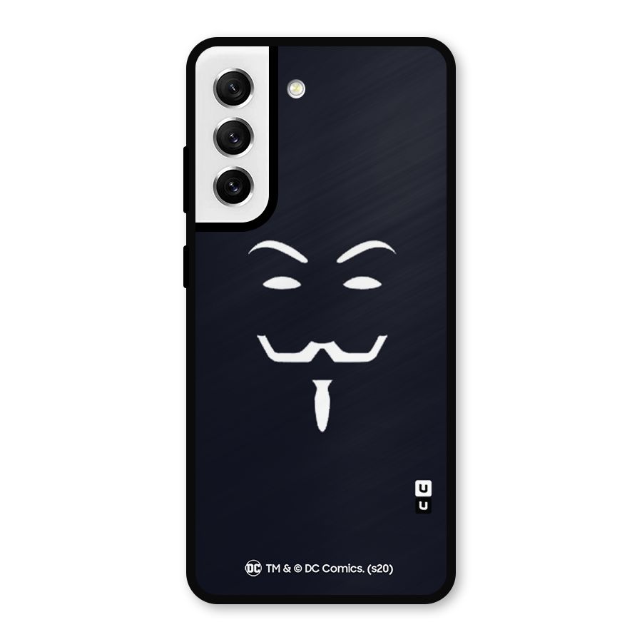 Minimal Anonymous Mask Metal Back Case for Galaxy S21 FE 5G