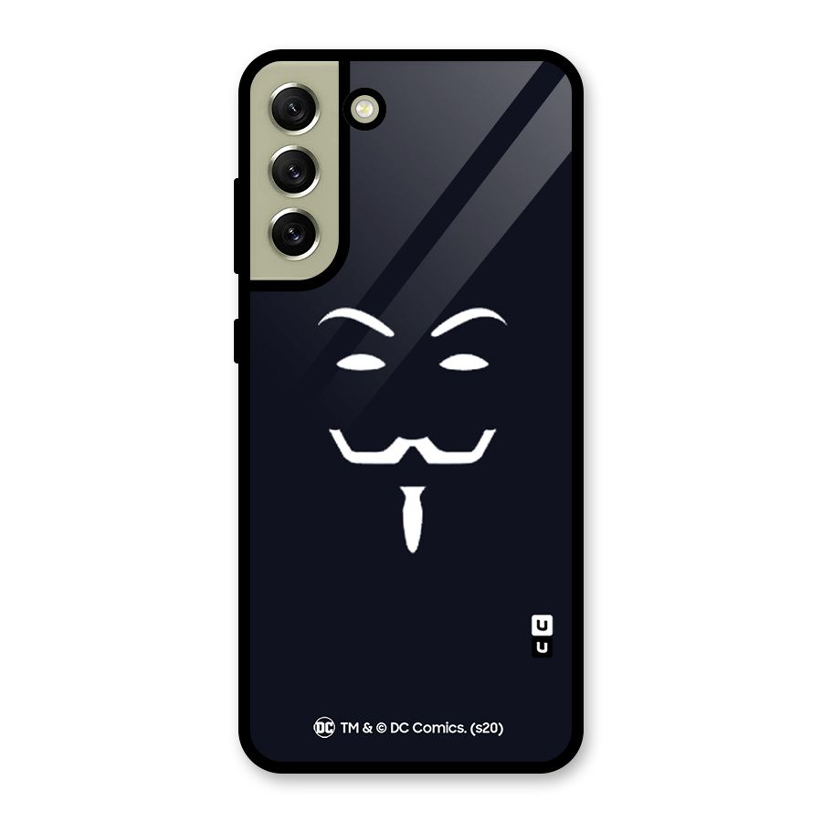 Minimal Anonymous Mask Metal Back Case for Galaxy S21 FE 5G (2023)