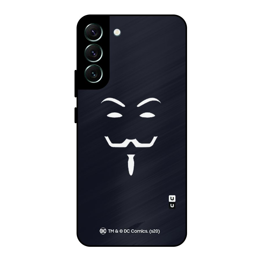 Minimal Anonymous Mask Metal Back Case for Galaxy S22 Plus 5G