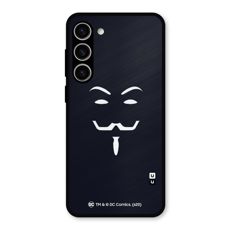 Minimal Anonymous Mask Metal Back Case for Galaxy S23 Plus