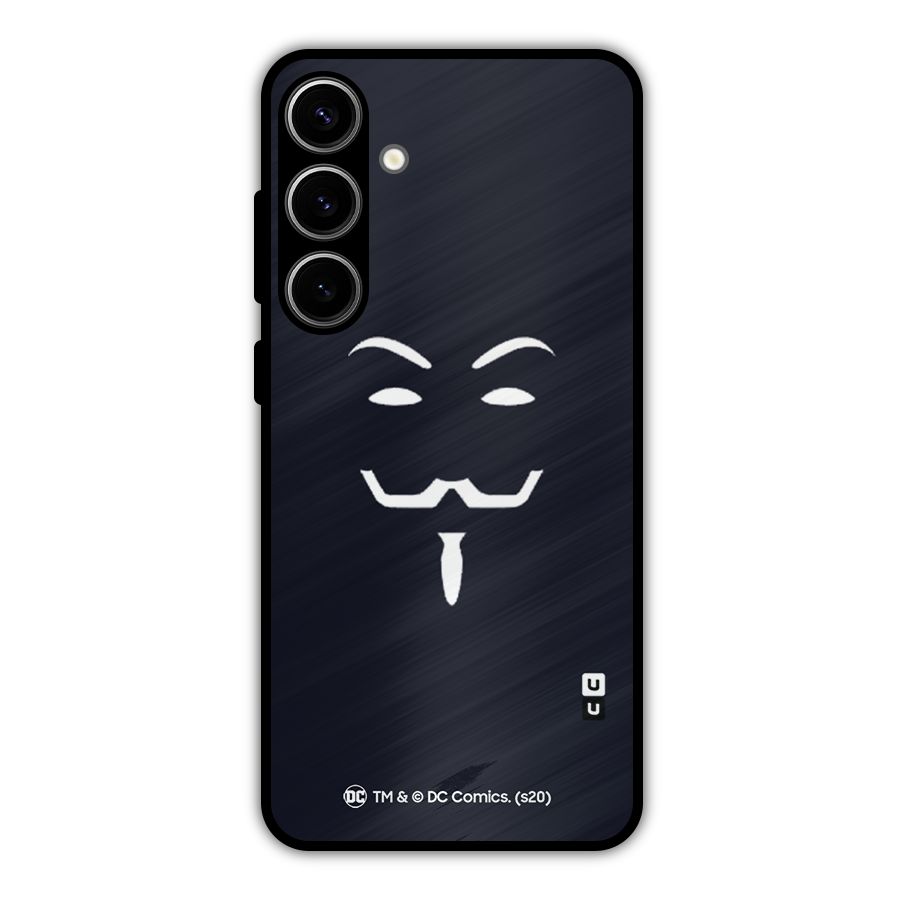 Minimal Anonymous Mask Metal Back Case for Galaxy S24 Plus