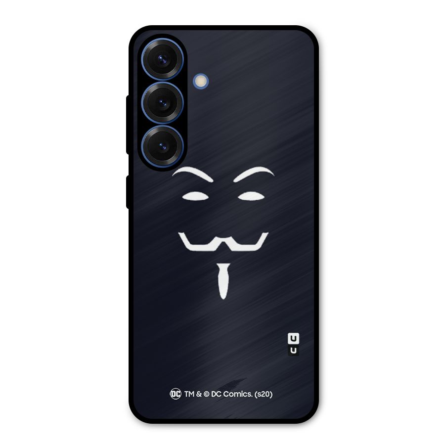 Minimal Anonymous Mask Metal Back Case for Galaxy S25