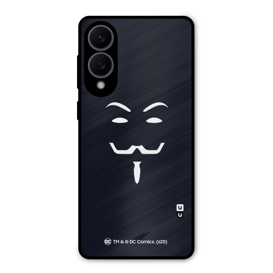 Minimal Anonymous Mask Metal Back Case for Galaxy S25 Edge