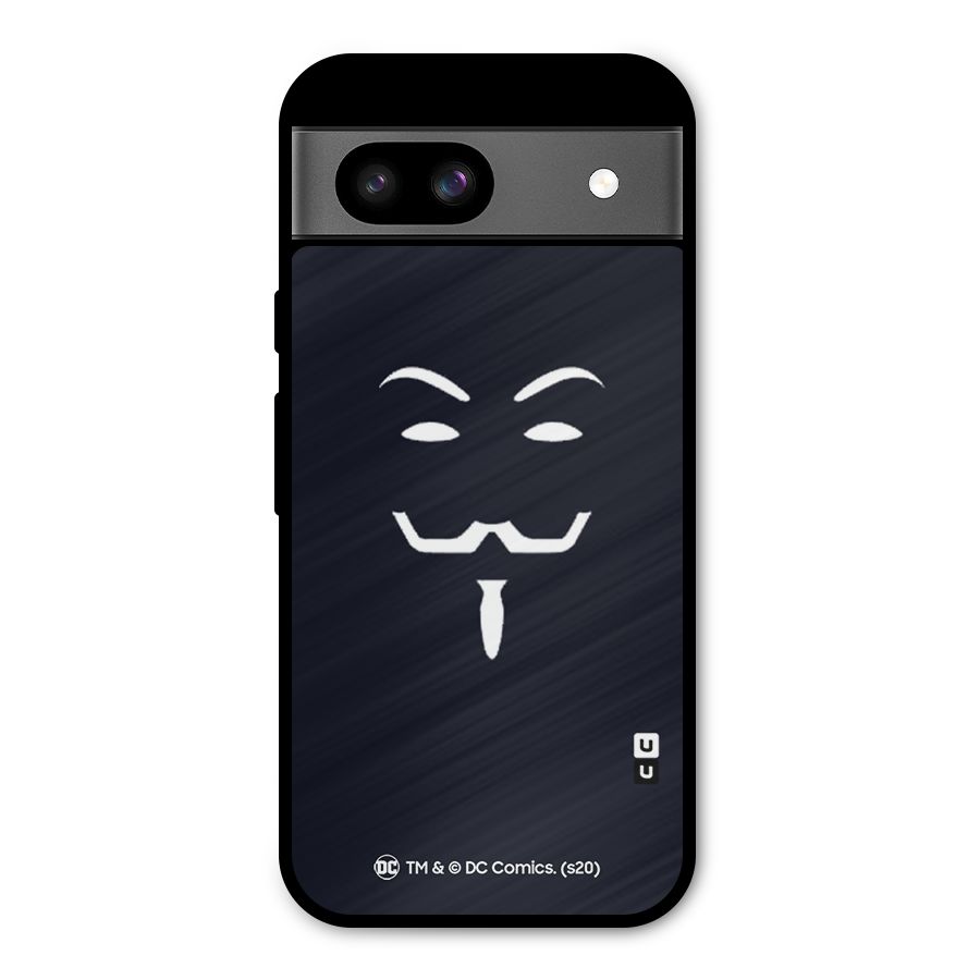 Minimal Anonymous Mask Metal Back Case for Google Pixel 8a