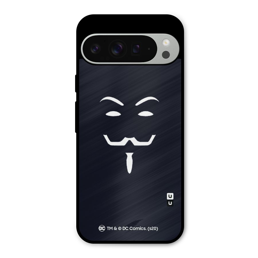 Minimal Anonymous Mask Metal Back Case for Google Pixel 9 Pro XL