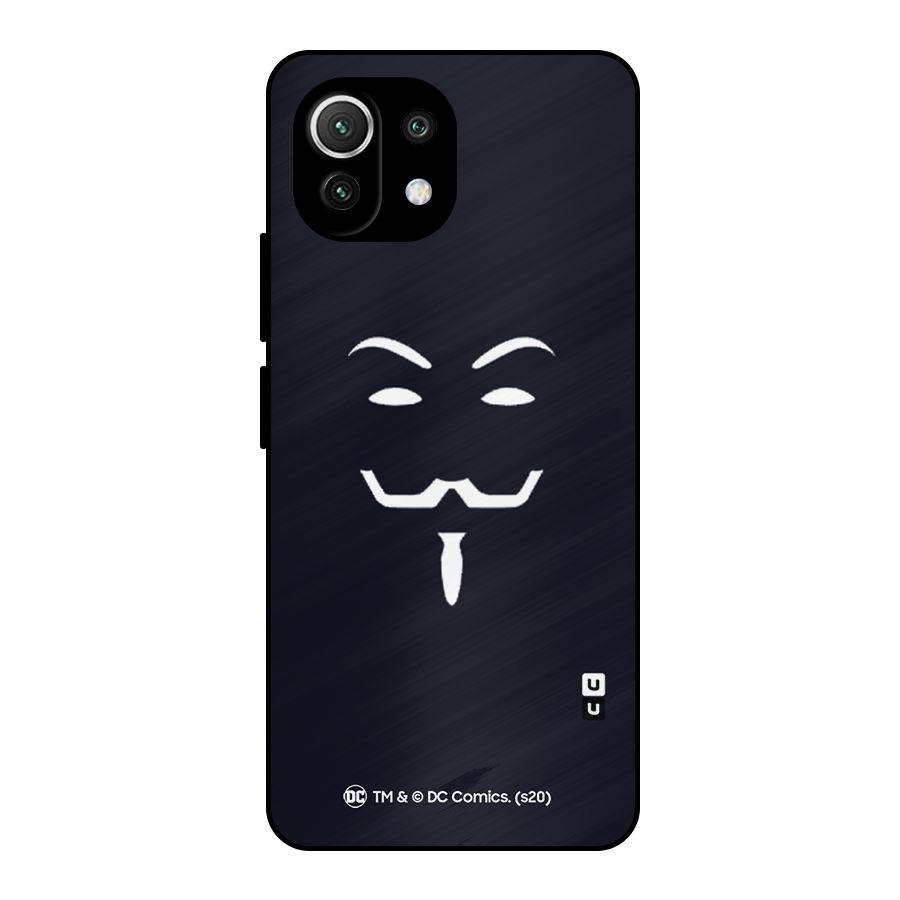 Minimal Anonymous Mask Metal Back Case for Mi 11 Lite NE 5G