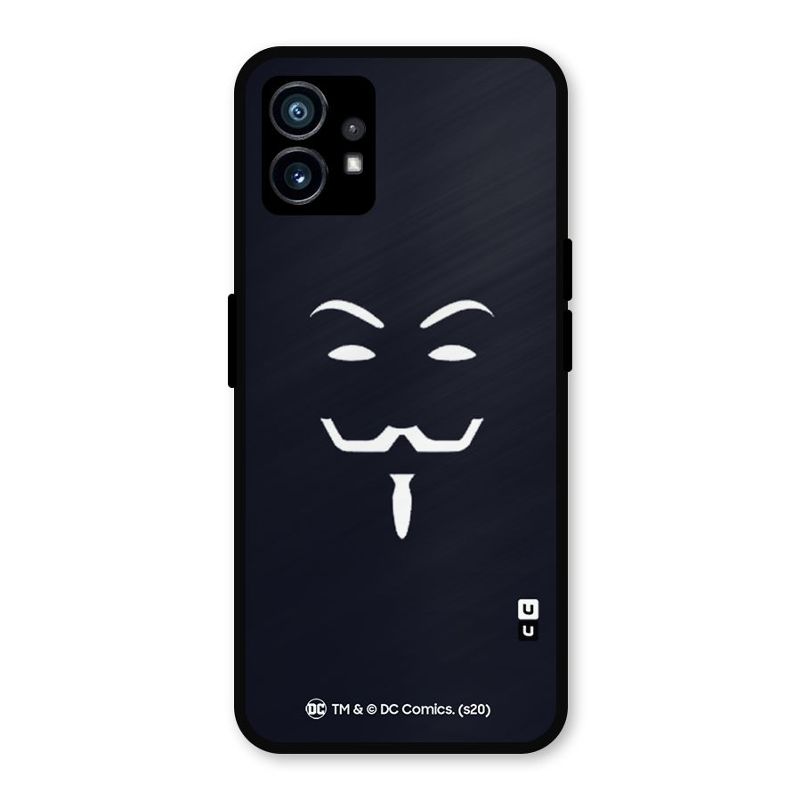 Minimal Anonymous Mask Metal Back Case for Nothing Phone 1