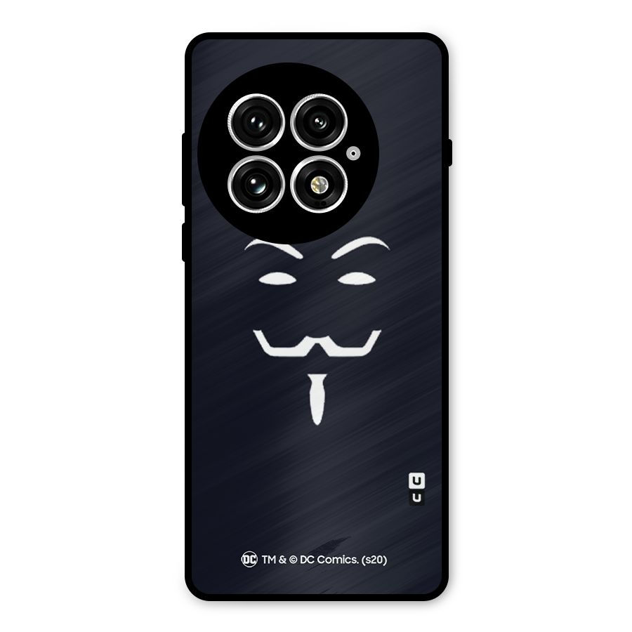 Minimal Anonymous Mask Metal Back Case for OnePlus 13