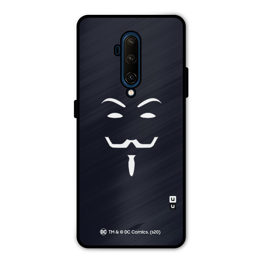 Minimal Anonymous Mask Metal Back Case for OnePlus 7T Pro