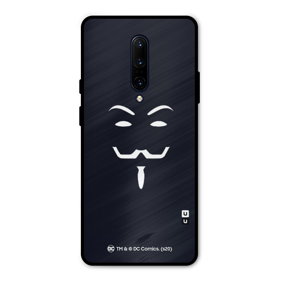 Minimal Anonymous Mask Metal Back Case for OnePlus 7 Pro