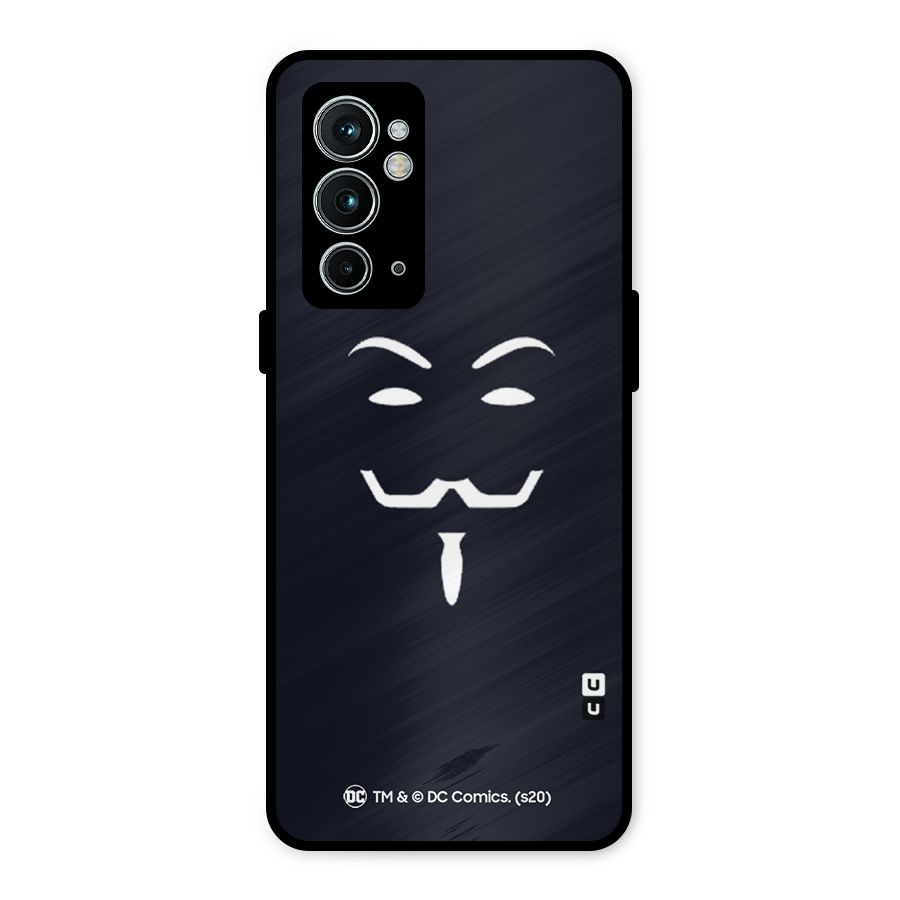 Minimal Anonymous Mask Metal Back Case for OnePlus 9RT 5G