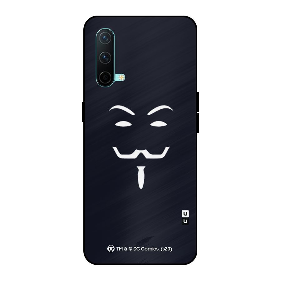 Minimal Anonymous Mask Metal Back Case for OnePlus Nord CE 5G