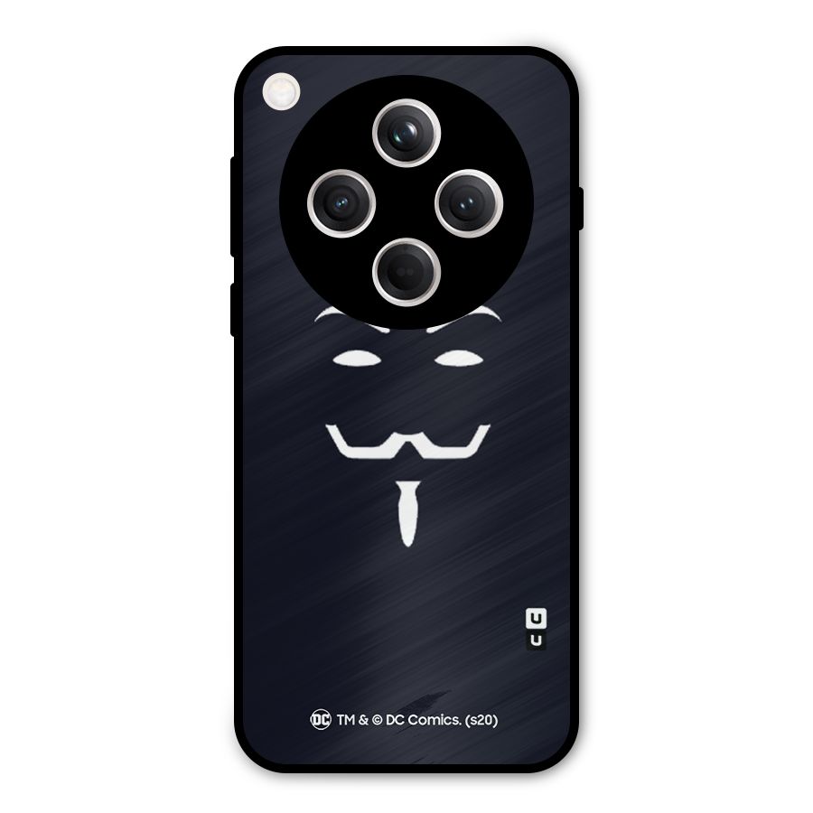 Minimal Anonymous Mask Metal Back Case for Oppo Find X8