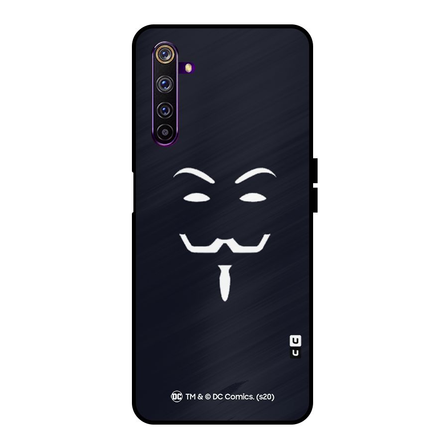 Minimal Anonymous Mask Metal Back Case for Realme 6 Pro