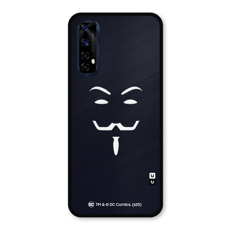 Minimal Anonymous Mask Metal Back Case for Realme 7