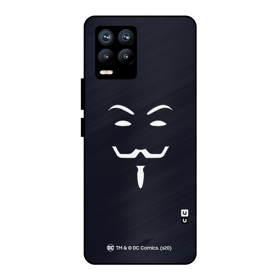 Minimal Anonymous Mask Metal Back Case for Realme 8 Pro