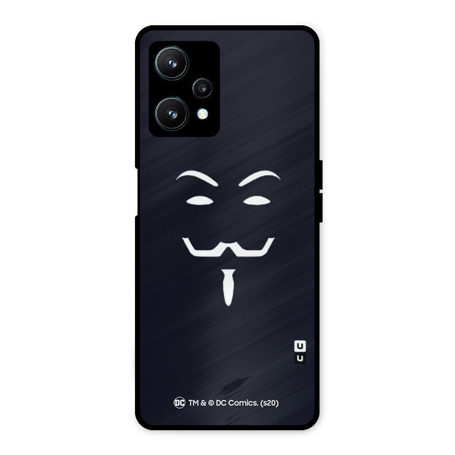 Minimal Anonymous Mask Metal Back Case for Realme 9 Pro 5G