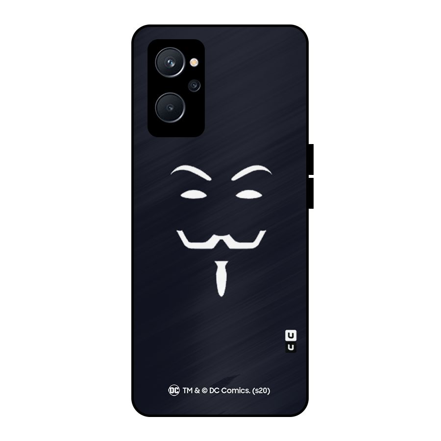 Minimal Anonymous Mask Metal Back Case for Realme 9i 5G